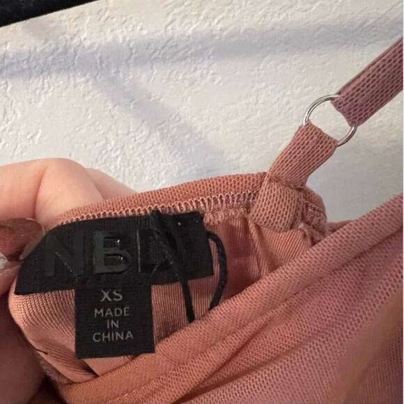 NBD Natasha Ruched Maxi Dress in Mocha - Picture 4 of 5